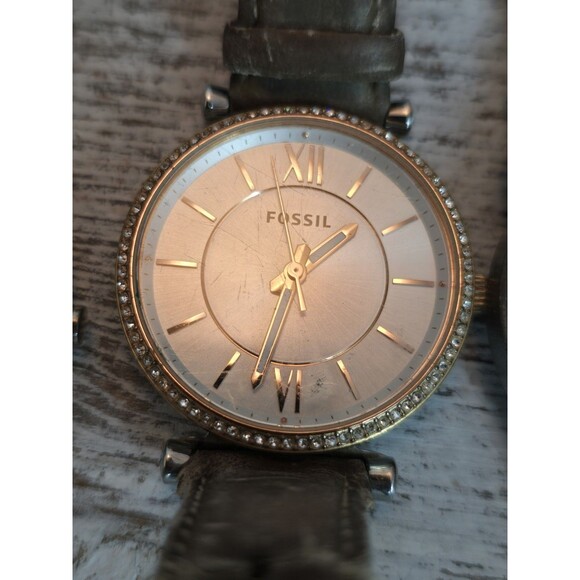 Vintage Watch Lot Fossil Nine West Rhinestone Mixed Womens Watches Parts Repair - Picture 3 of 9